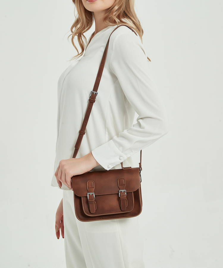 Mia Satchel Bag - Vintage Brown